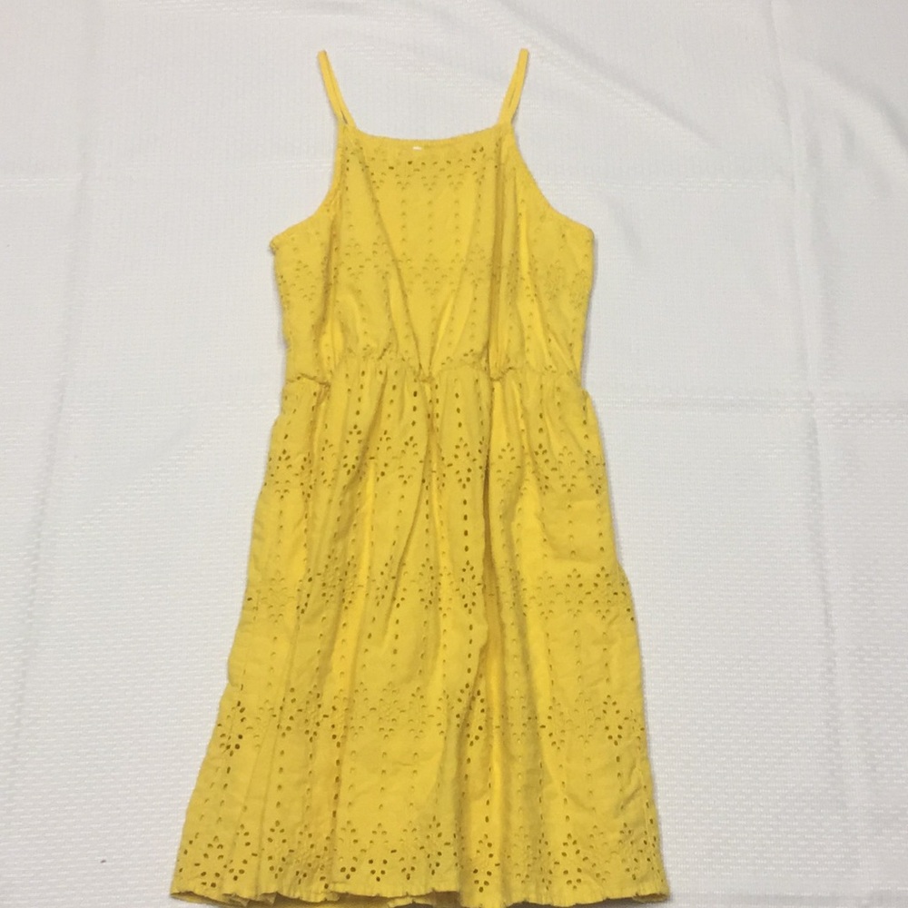 Girls yellow eyelet sundress